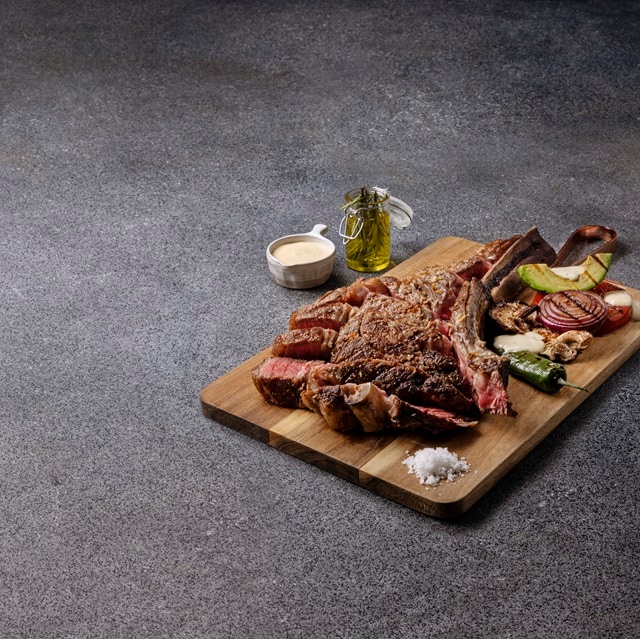 Tomahawk grelhado com Mostarda e Mel